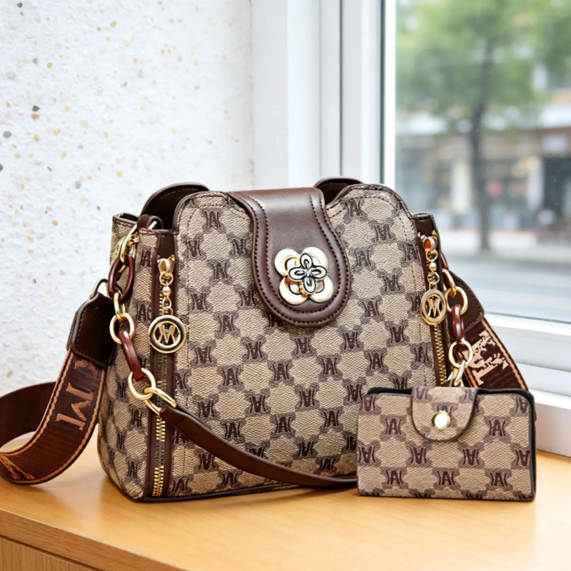Women Bags For Work - vintage letter printed shoulder bag, fashionable