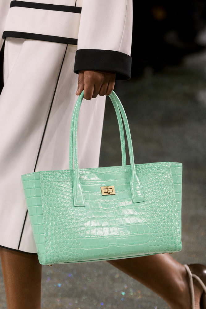 Women Bags For Work - SHELKSBAG Glossy Crocodile Embossed Tote Bag