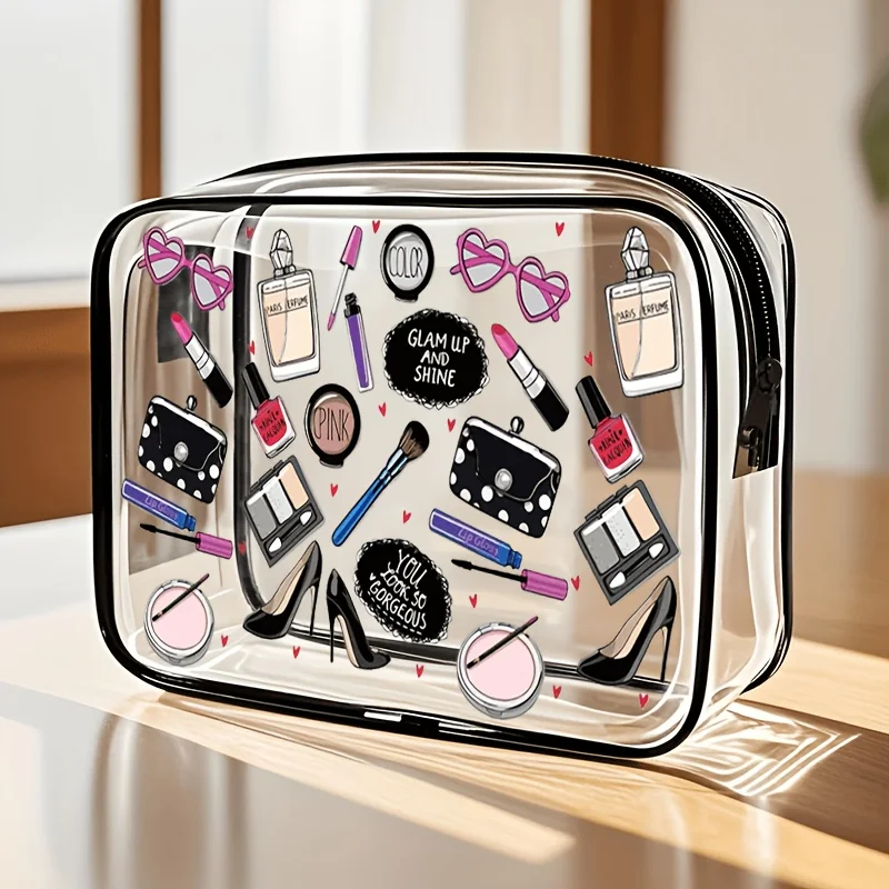 Women Bags For Airport - 1pc Clear Makeup Bag Transparent Travel