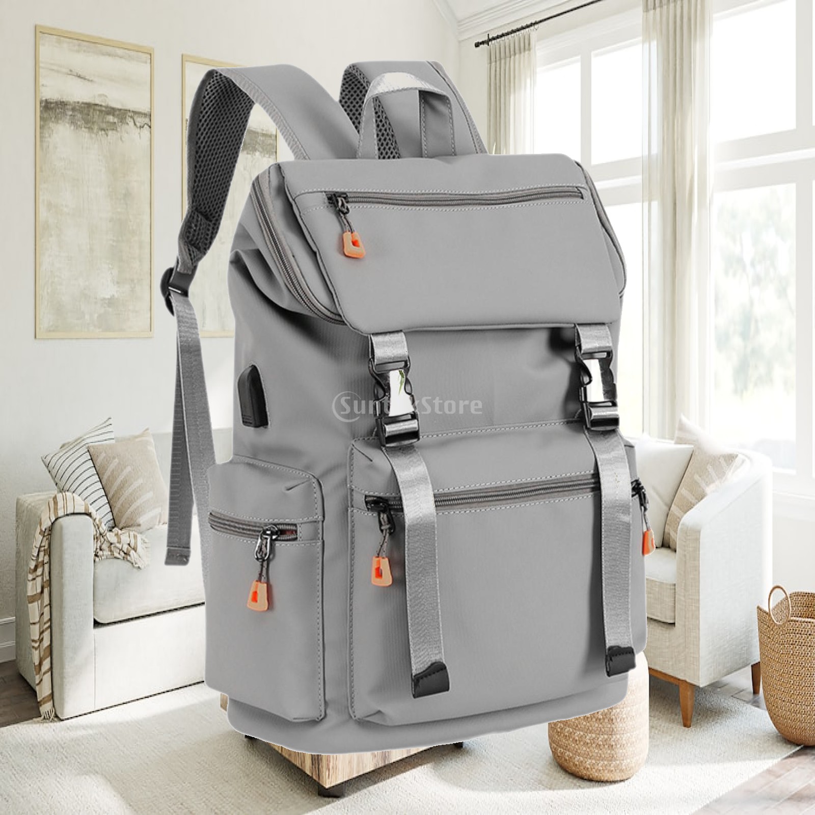 Women Bags For Work - Casual Backpack Organizer Carry Bag Pockets