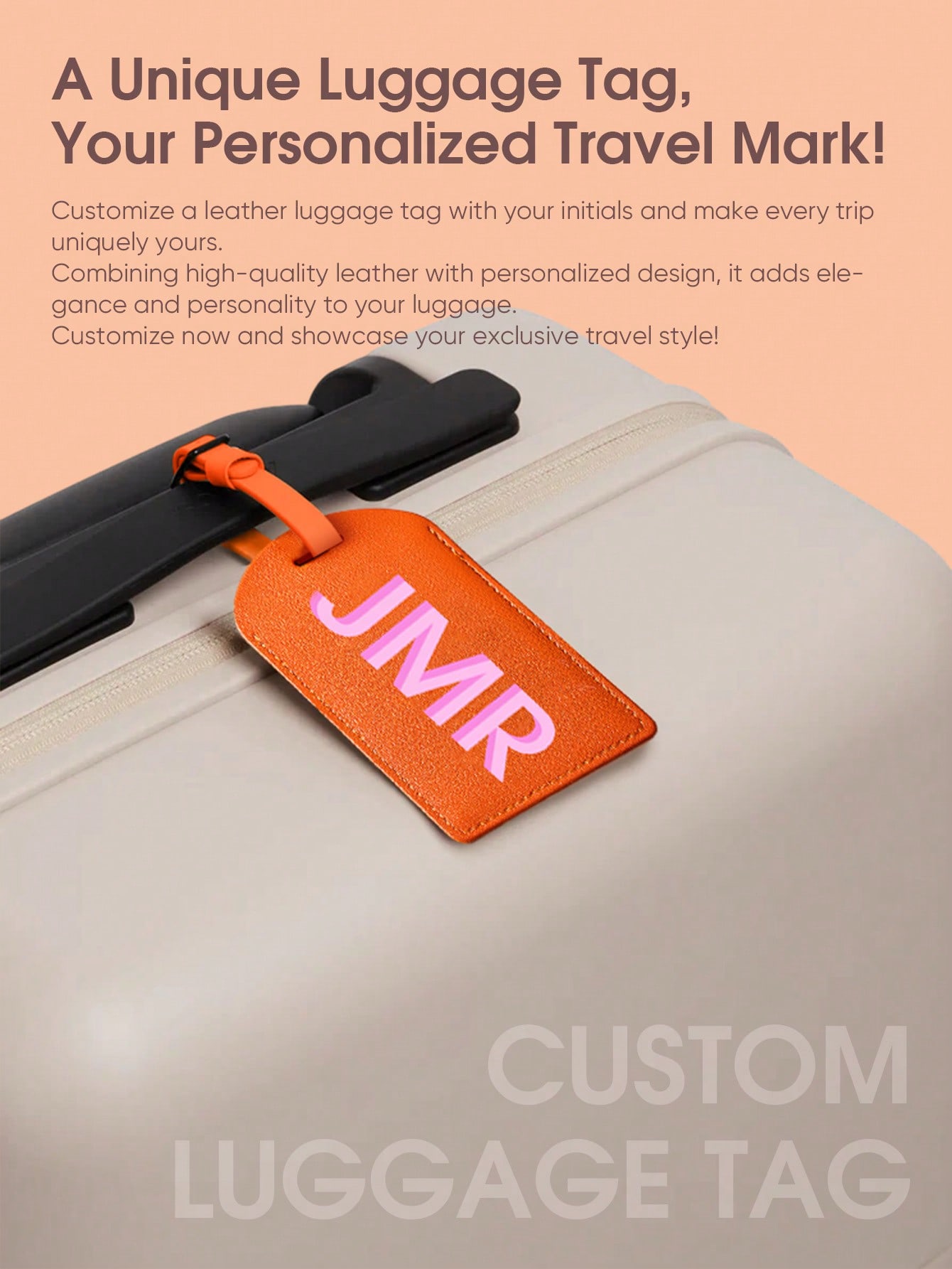 Personalized Initial Luggage T - Women Bags Leather 评论和价格