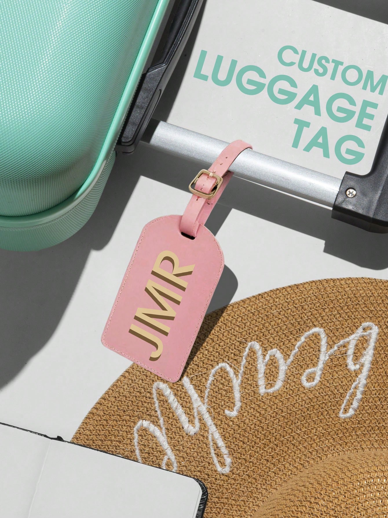 Personalized Initial Luggage T - Women Bags Leather 评论和价格
