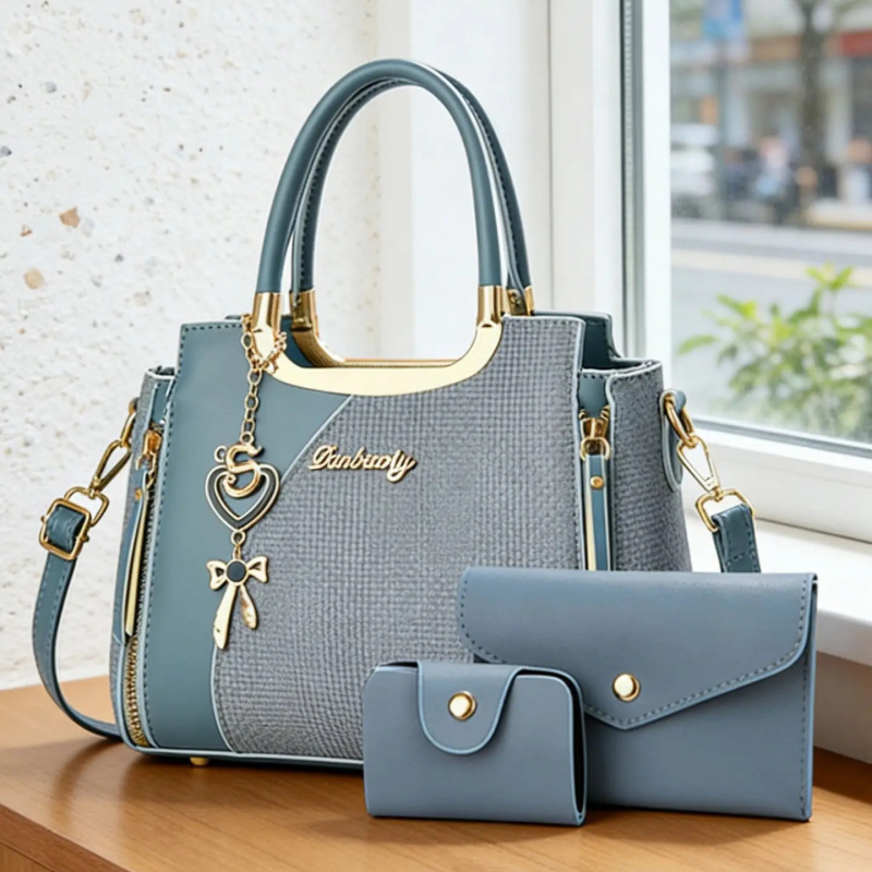 Elegant Women's Handbag Set, M - Women Bags Leather 评论和价格