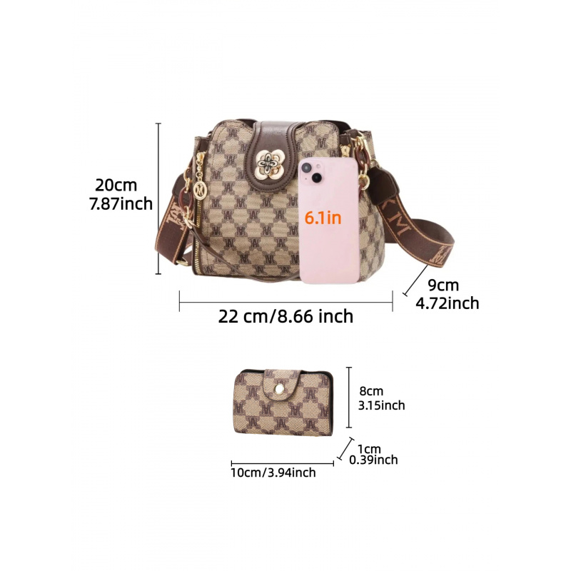 vintage letter printed shoulde - Women Bags For Work 评论和价格
