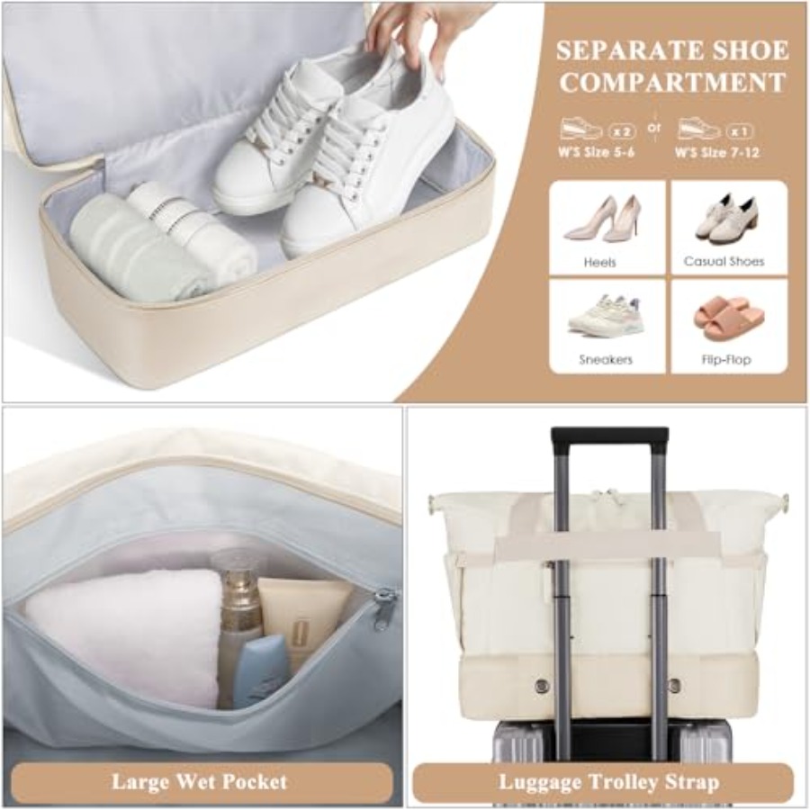 Gym Bag for Women, Personal It - Women Bags Leather 评论和价格