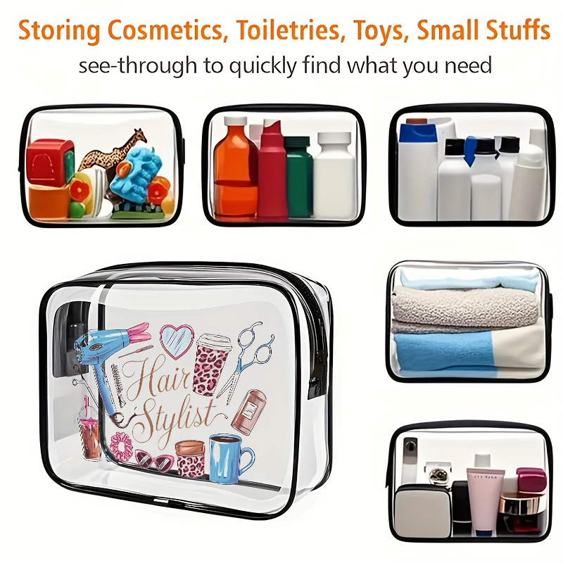 1pc Clear Makeup Bag Transpare - Women Bags For Airport 评论和价格