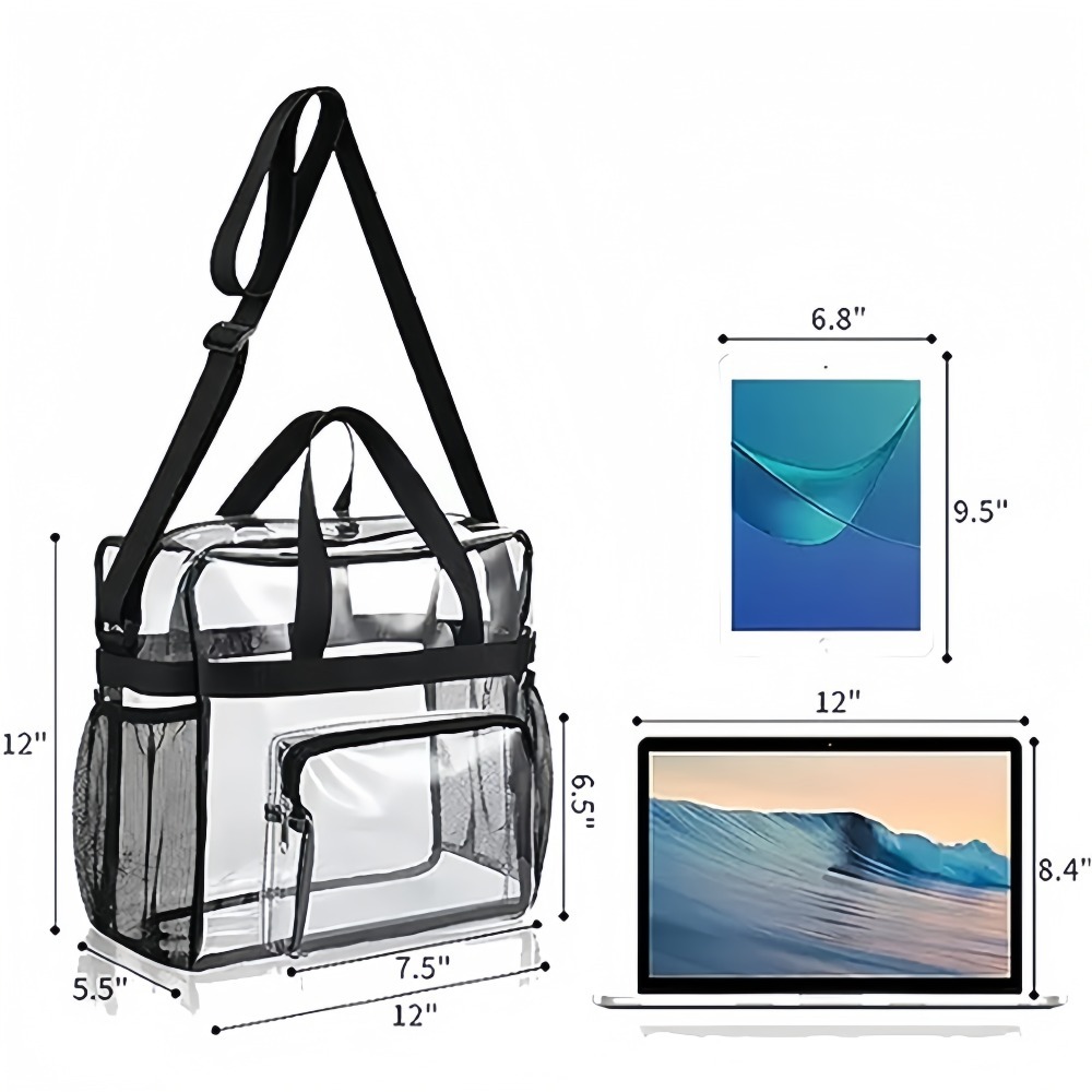 Clear Tote Bag Heavy Duty Plas - Women Bags For Work 评论和价格