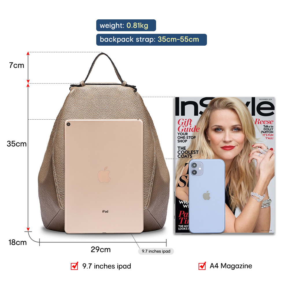 Zency Women 100% Genuine Leath - Women Bags Medium Size 评论和价格