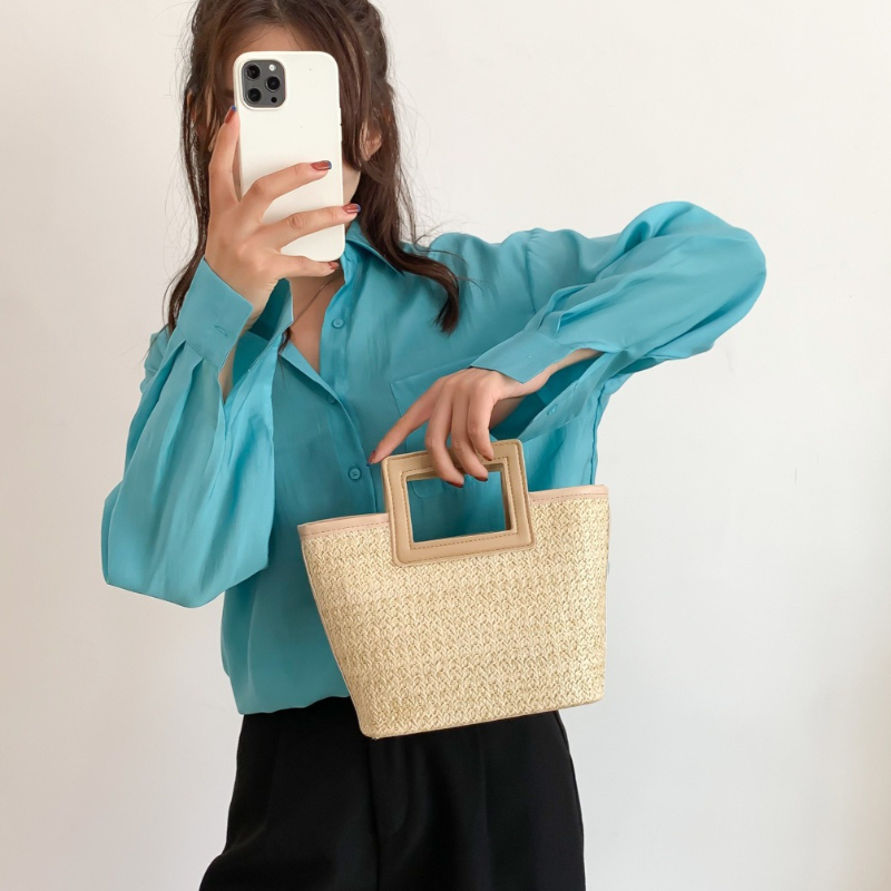 Square Hollow Handle Straw Wov - Women'S Bags Top 10 评论和价格