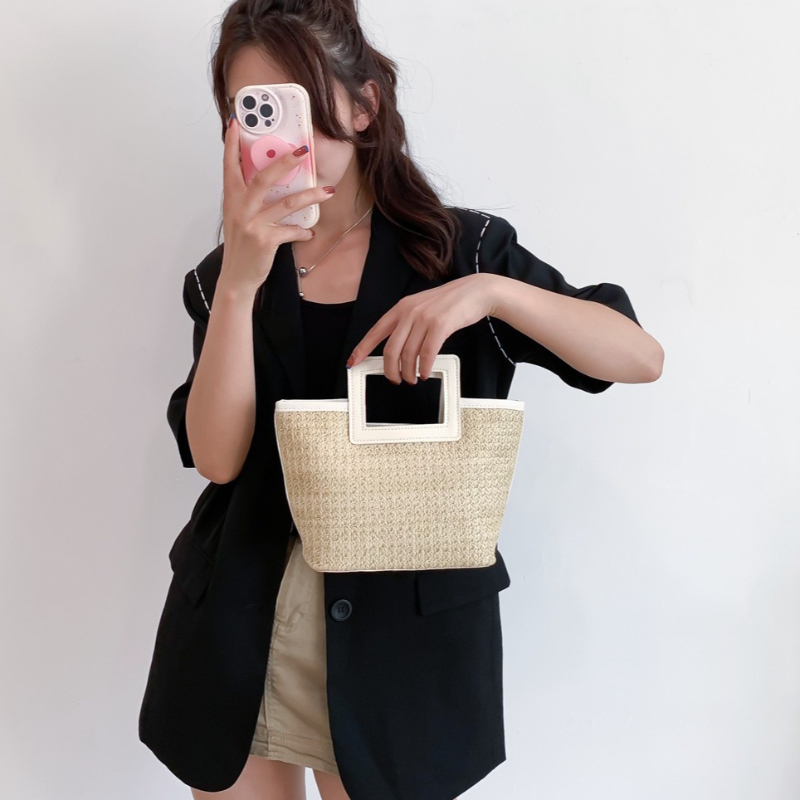 Square Hollow Handle Straw Wov - Women'S Bags Top 10 评论和价格