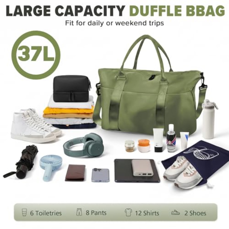 Travel Duffle Bag, Weekender T - Women Bags Leather 评论和价格