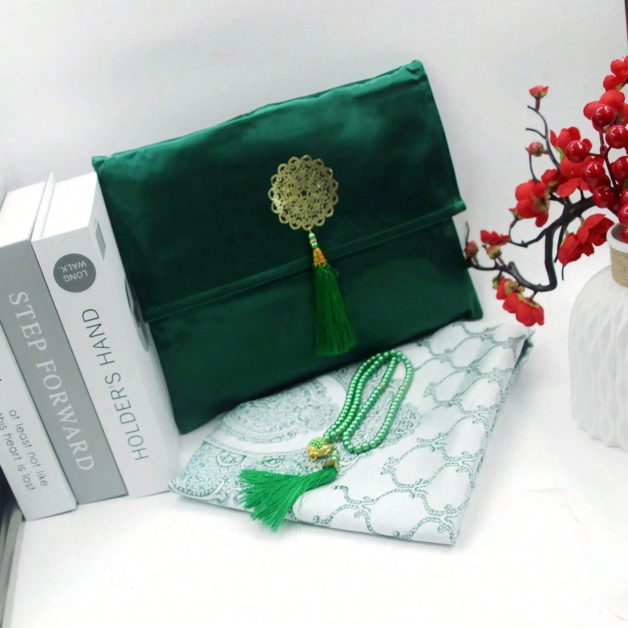Muslim Prayer Rug with Beads P - Women Bags For Eid 评论和价格