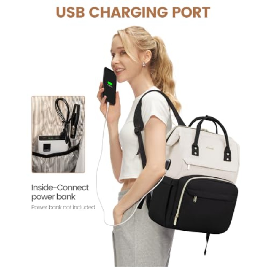 Laptop Backpack for Women, Fas - Women Bags Leather 评论和价格