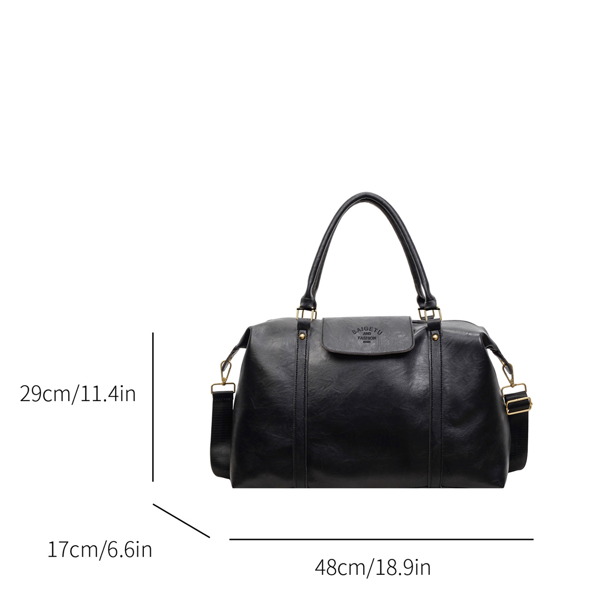 Large Capacity Retro Patent Le - Women Bags For Airport 评论和价格