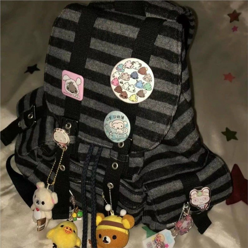 Harajuku Vintage Backpack Wome - Women Bags Medium Size 评论和价格