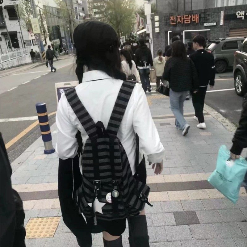 Harajuku Vintage Backpack Wome - Women Bags Medium Size 评论和价格