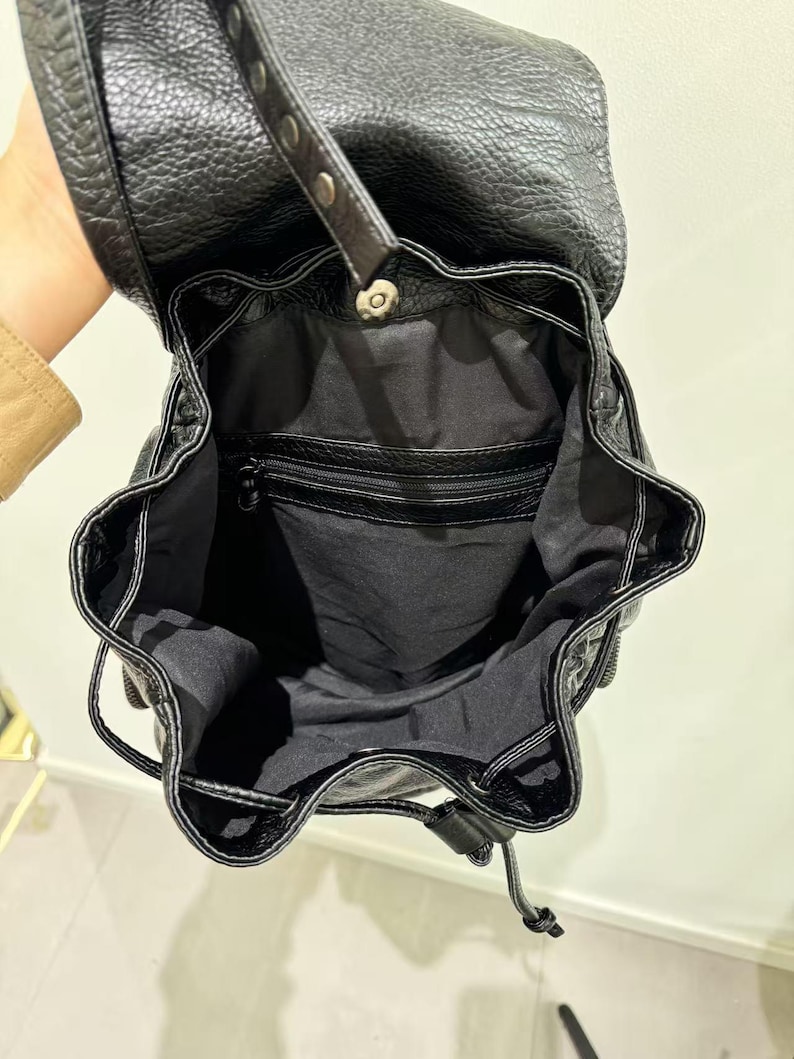Gothic Punk PU Leather Shoulde - Women Bags Medium Size 评论和价格