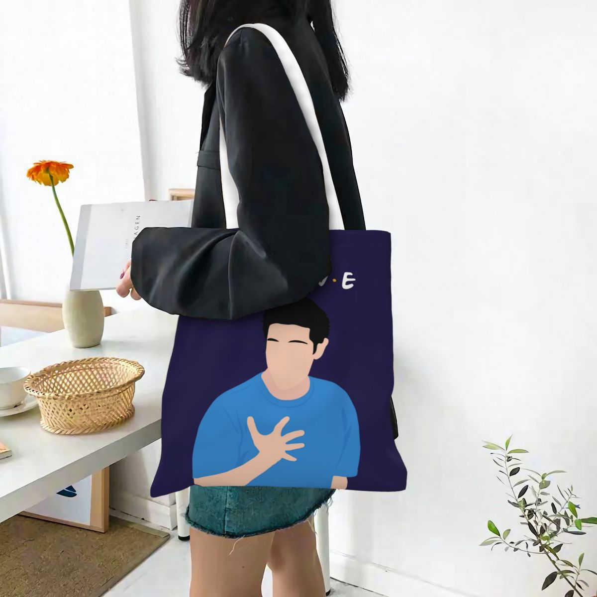 I'm Fine Canvas Tote Bag Eco-F - Women Bags Ross 评论和价格
