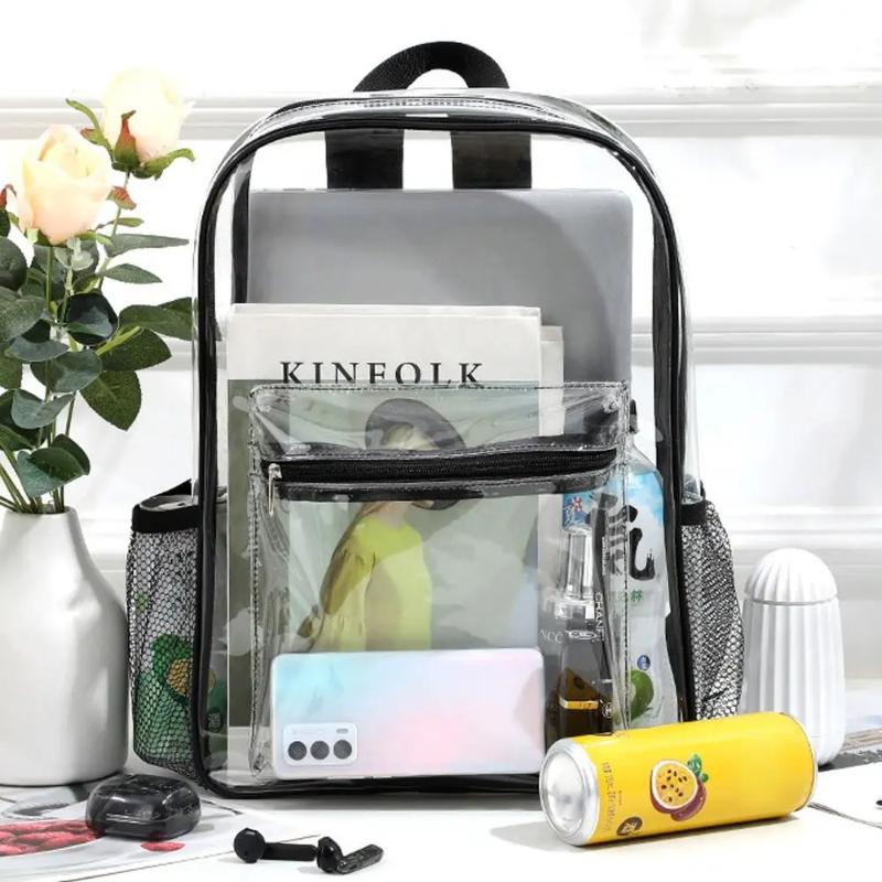 Transparent PVC Backpack Outdo - Women Bags Large 评论和价格