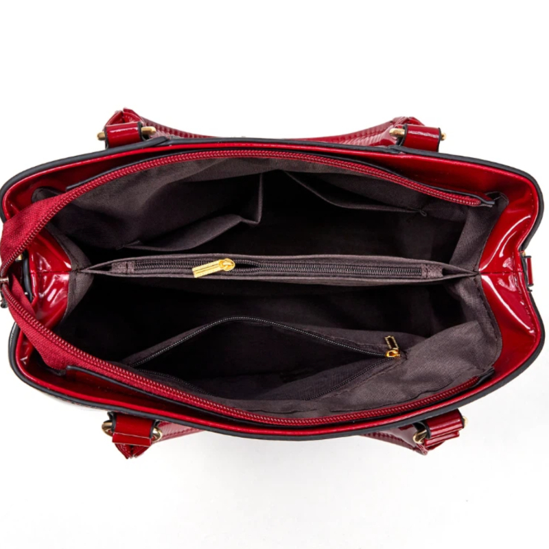 3-piece Women's Bag Set with P - Women Bags Leather 评论和价格