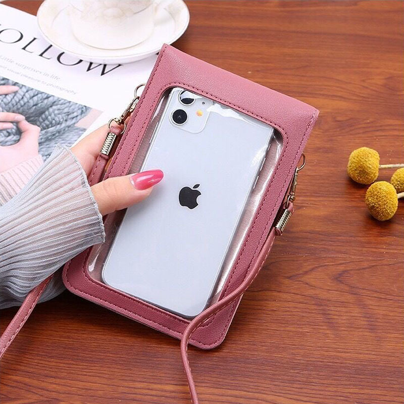 Cute Cartoon Pattern Touch-Scr - Women Bags Leather 评论和价格