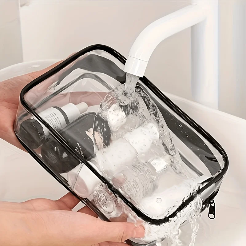 1pc Clear Makeup Bag Transpare - Women Bags For Airport 评论和价格