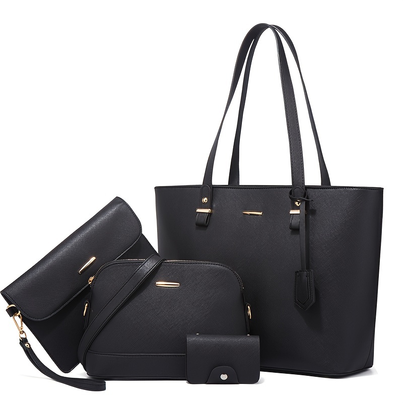 4pcs Fashion Women's Bag Sets  - Women Bags Leather 评论和价格