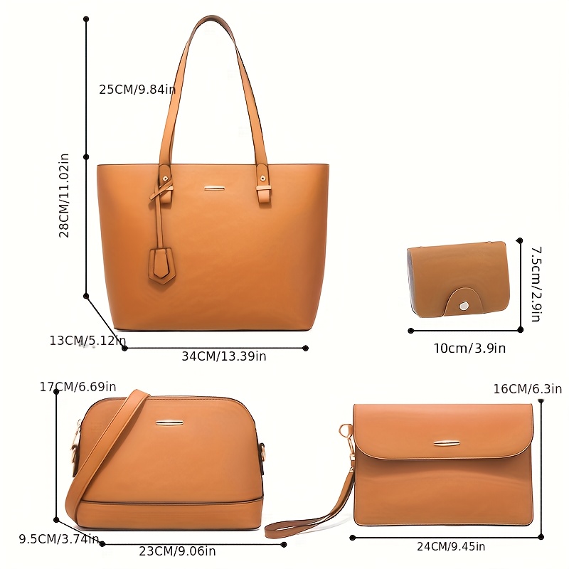 4pcs Fashion Women's Bag Sets  - Women Bags Leather 评论和价格