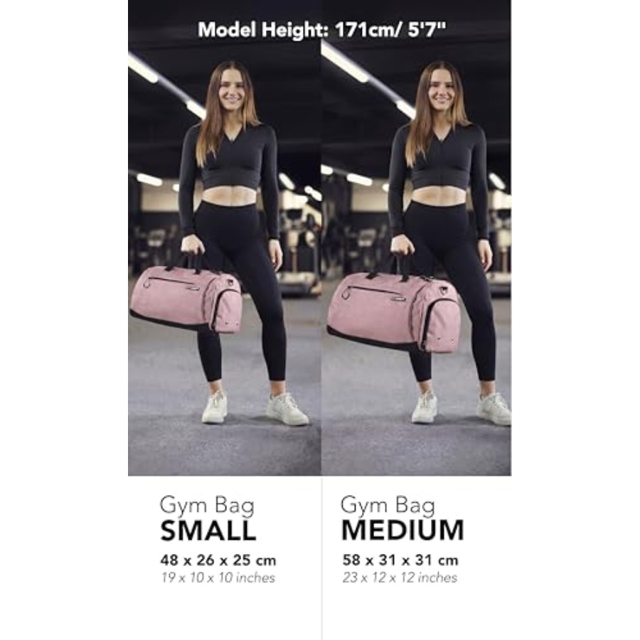 ® Gym Bag for Men and Women wi - Women Bags Leather 评论和价格