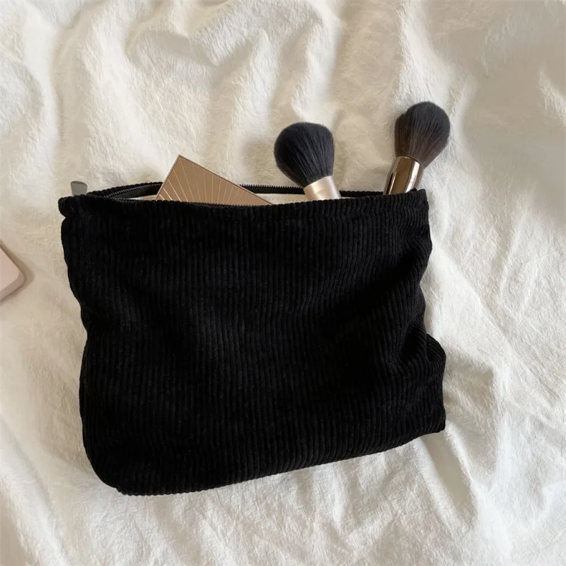 Corduroy Travel Cosmetic Bag P - Women Bags Medium Size 评论和价格