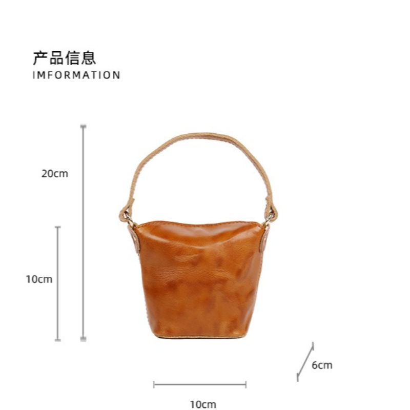 Oil Wax Leather Mini Bucket Ba - Women'S Bags Top 10 评论和价格