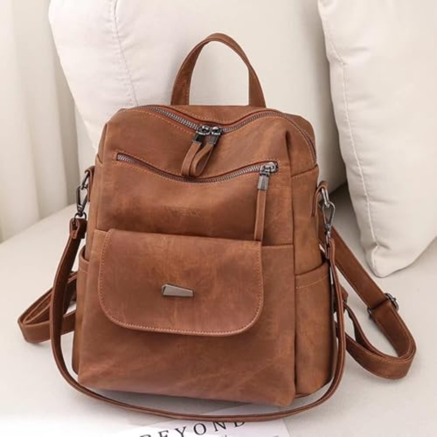 PU Leather Backpack Purse for  - Women Bags Leather 评论和价格